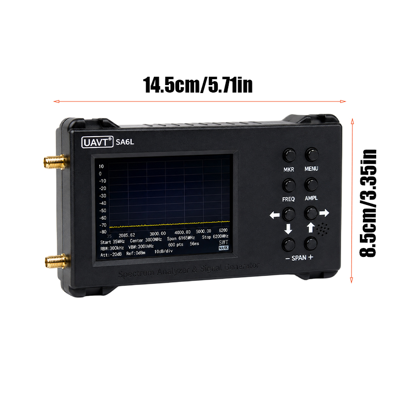 محلل طيف محمول بتردد 6 جيجاهرت - مراجعة Signal Generator Spectrum Analyzer وسعره