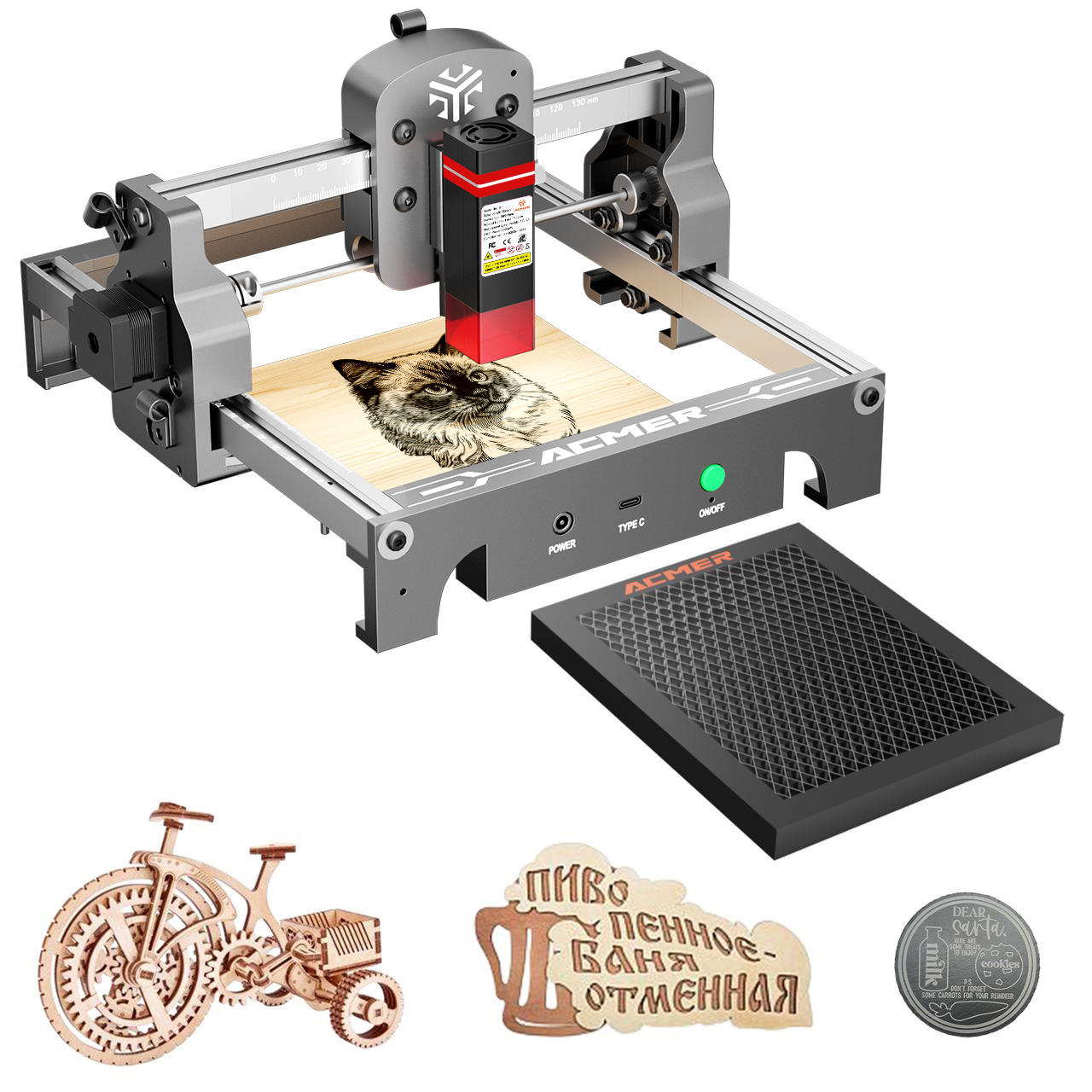 ماكينة الحفر بالليزر المحمولة  - مراجعة Mini Laser Engraver Cnc Router وسعره