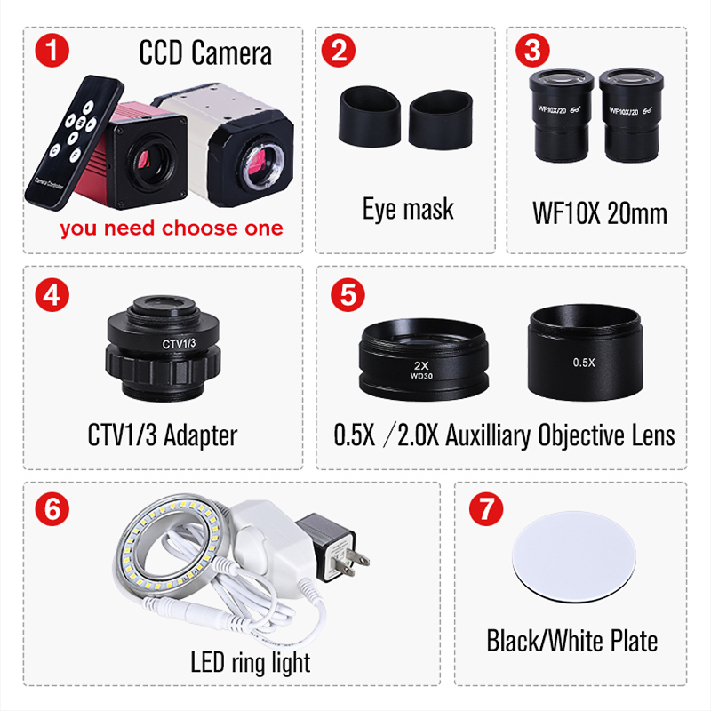 مجهر ستيريو صناعي 3.5-90X مع ك - مراجعة Stereo Trinocular Microscope Pcb وسعره