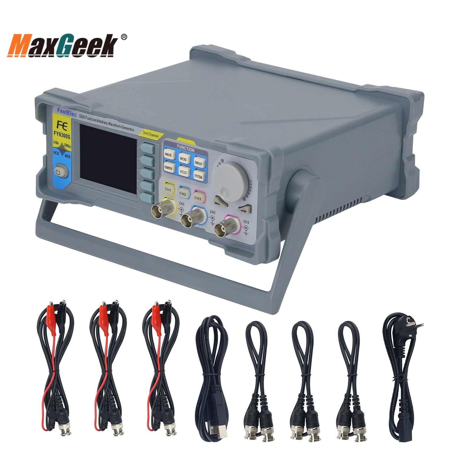 Maxgeek FY8300S-20M 20 ميجا هر - مراجعة Function Arbitrary Waveform Generator وسعره
